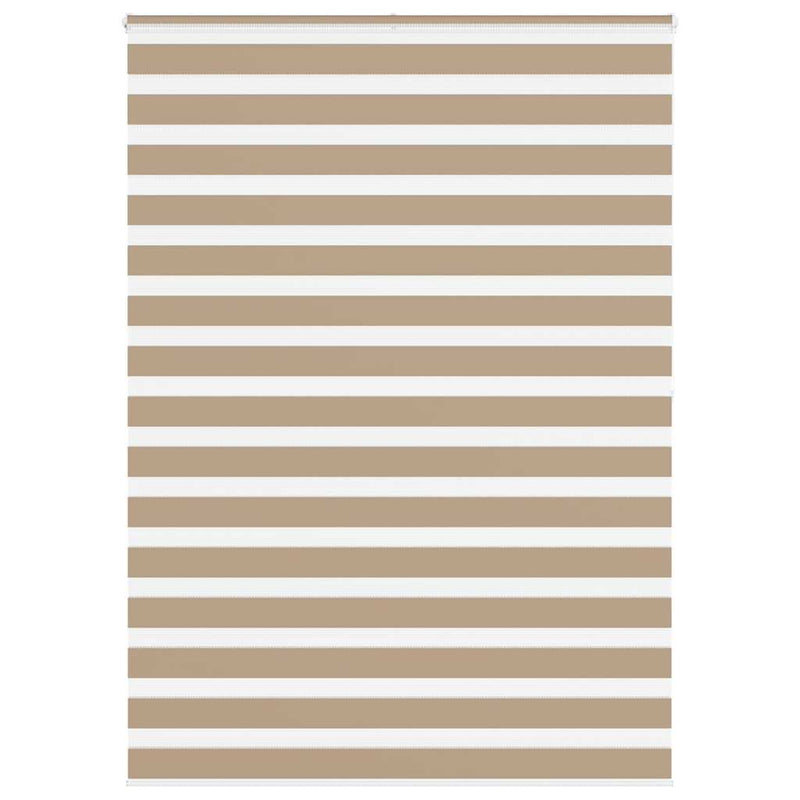 Chargez l'image dans la visionneuse de la galerie, Vidaxl zebra blind 155x200 cm stofbreedte 150,9 cm polyester zandbruin