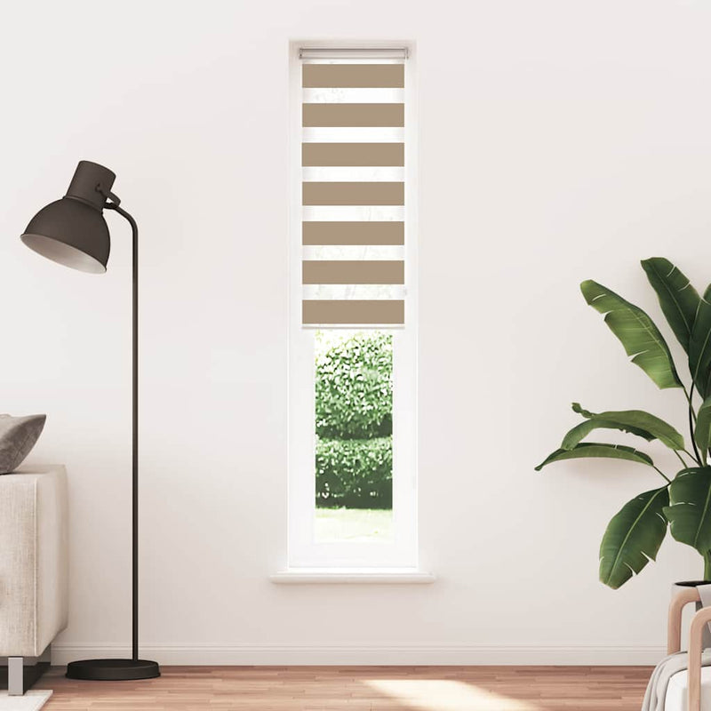 Load image into Gallery viewer, Vidaxl zebra blind 40x230 cm stofbreedte 35,9 cm polyester zandbruin