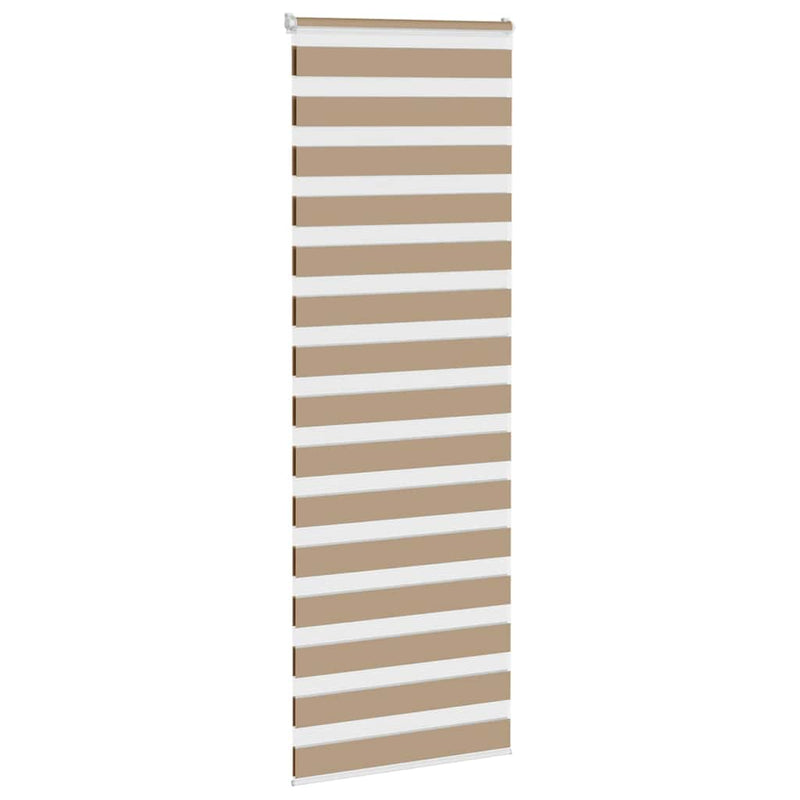 Afbeelding laden in galerijviewer, Vidaxl zebra blind 70x230 cm stofbreedte 65,9 cm polyester zandbruin