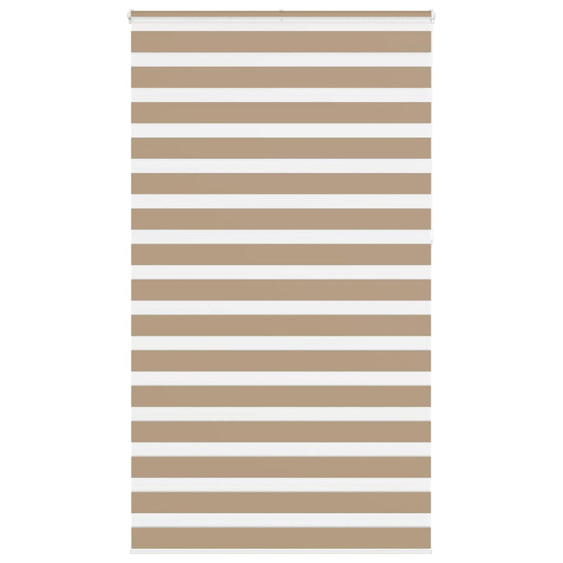 Chargez l'image dans la visionneuse de la galerie, Vidaxl zebra blind 120x230 cm stofbreedte 115,9 cm polyester zandbruin