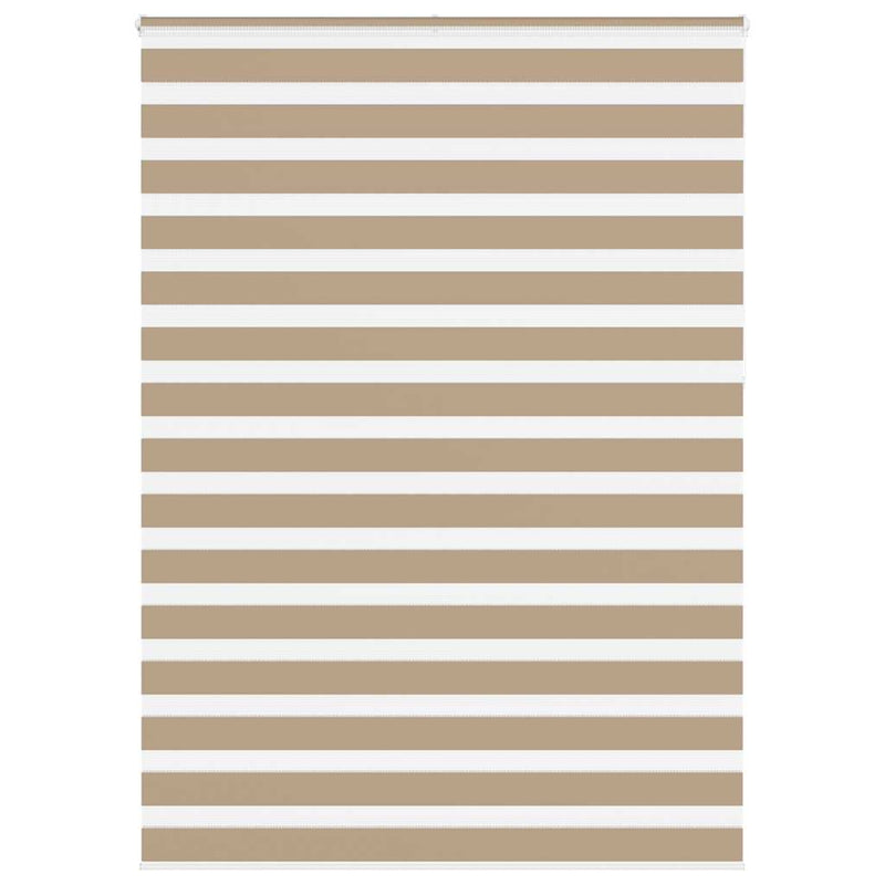 Chargez l'image dans la visionneuse de la galerie, Vidaxl zebra blind 165x230 cm stofbreedte 160,9 cm polyester zandbruin