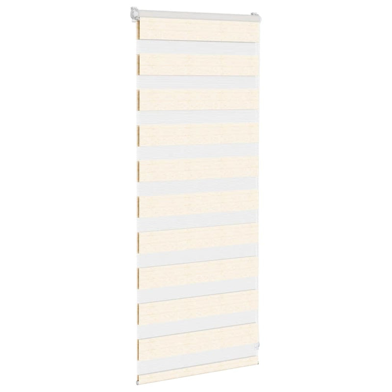 Afbeelding laden in galerijviewer, Vidaxl zebra rolgordijn 60x100 cm stofbreedte marmerbeige 55,9 cm