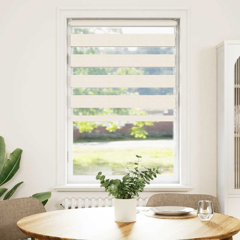 Load image into Gallery viewer, Vidaxl zebra rolgordijn 85x100 cm stofbreedte 80,9 cm marmerbeige