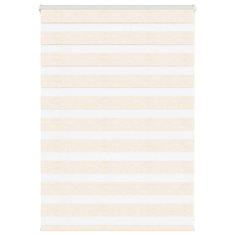 Afbeelding laden in galerijviewer, Vidaxl zebra rolgordijn 115x100 cm stofbreedte 110,9 cm marmerbeige