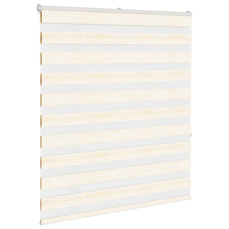 Afbeelding laden in galerijviewer, Vidaxl zebra rolgordijn 120x150 cm stofbreedte 115,9 cm marmerbeige