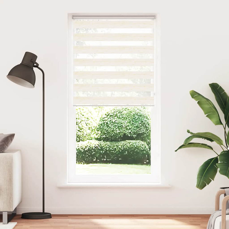 Load image into Gallery viewer, Vidaxl zebra rolgordijn 105x200 cm stofbreedte 100,9cm marmerbeige