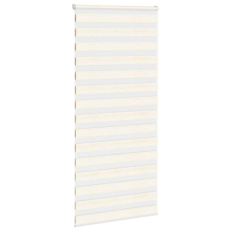 Load image into Gallery viewer, Vidaxl zebra rolgordijn 115x200 cm stofbreedte 110,9 cm marmerbeige