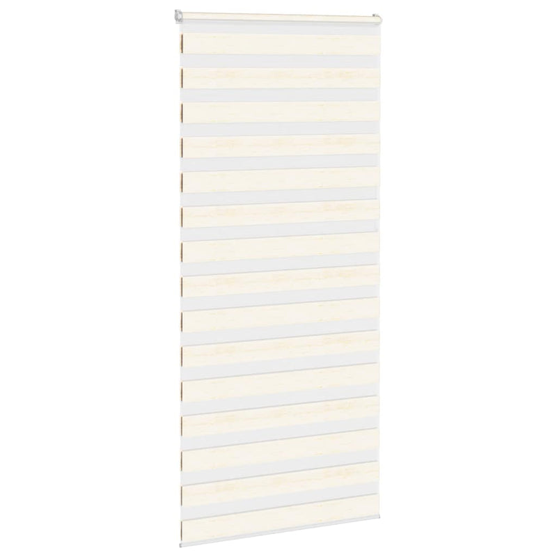 Afbeelding laden in galerijviewer, Vidaxl zebra rolgordijn 100x230 cm stofbreedte 95,9 cm marmerbeige