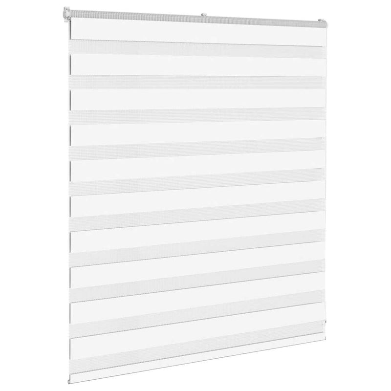 Chargez l'image dans la visionneuse de la galerie, Vidaxl zebra blind 125x100 cm stofbreedte 120,9 cm polyester wit