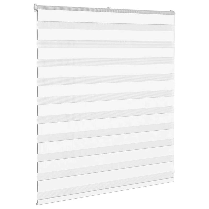 Chargez l'image dans la visionneuse de la galerie, Vidaxl zebra blind 130x100 cm stofbreedte 125,9 cm polyester wit