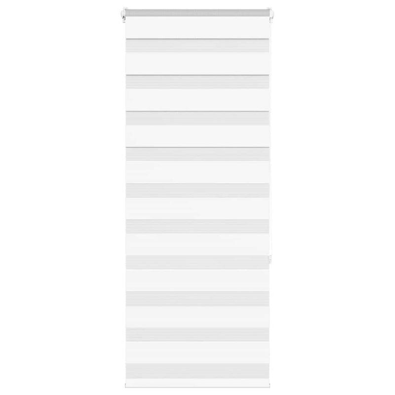 Load image into Gallery viewer, Vidaxl zebra rolgordijn 60x150 cm stofbreedte 55,9 cm polyester wit