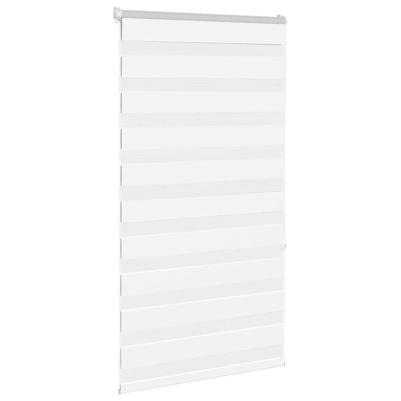 Load image into Gallery viewer, Vidaxl zebra rolgordijn 75x150 cm stofbreedte 70,9 cm polyester wit