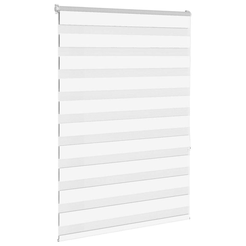 Load image into Gallery viewer, Vidaxl zebra rolgordijn 110x150 cm stofbreedte 105,9cm polyester wit