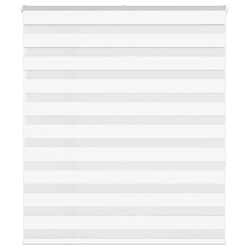 Load image into Gallery viewer, Vidaxl zebra rolgordijn 135x150 cm stofbreedte 130,9cm polyester wit