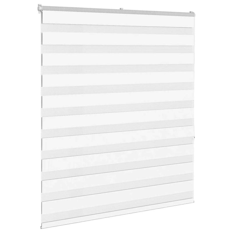 Load image into Gallery viewer, Vidaxl zebra rolgordijn 135x150 cm stofbreedte 130,9cm polyester wit
