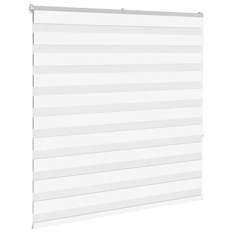 Load image into Gallery viewer, Vidaxl zebra rolgordijn 150x150 cm stofbreedte 145,9cm polyester wit