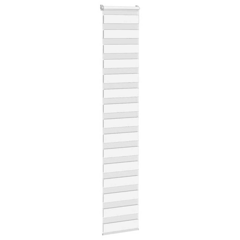 Load image into Gallery viewer, Vidaxl zebra rolgordijn 50x200 cm stofbreedte 45,9cm polyester wit