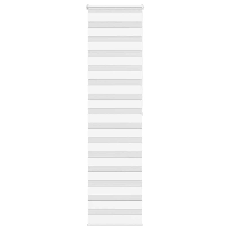 Load image into Gallery viewer, Vidaxl zebra rolgordijn 65x200 cm stofbreedte 60,9 cm polyester wit