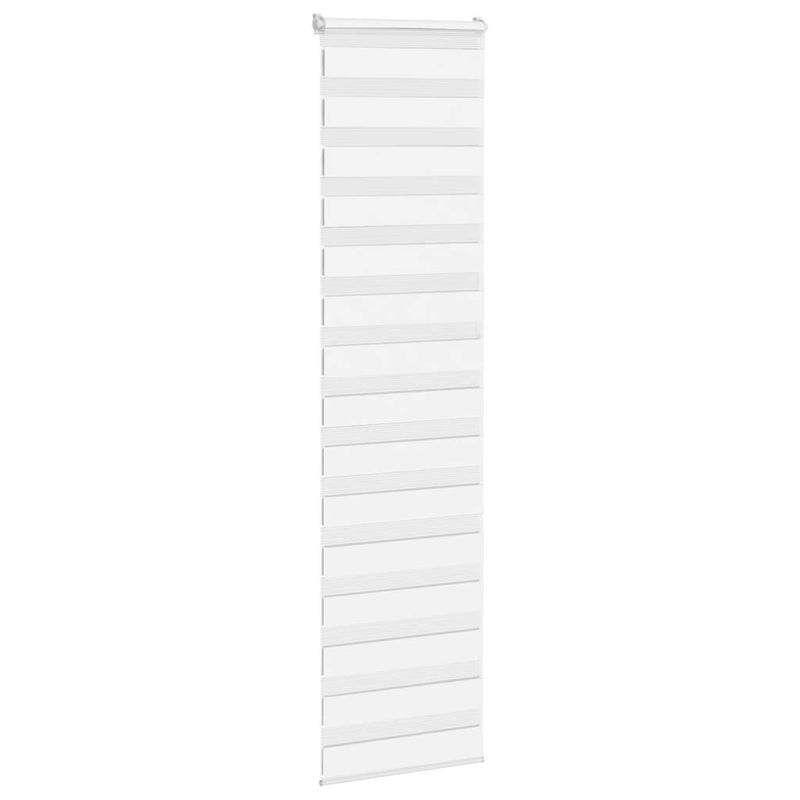 Load image into Gallery viewer, Vidaxl zebra rolgordijn 65x200 cm stofbreedte 60,9 cm polyester wit