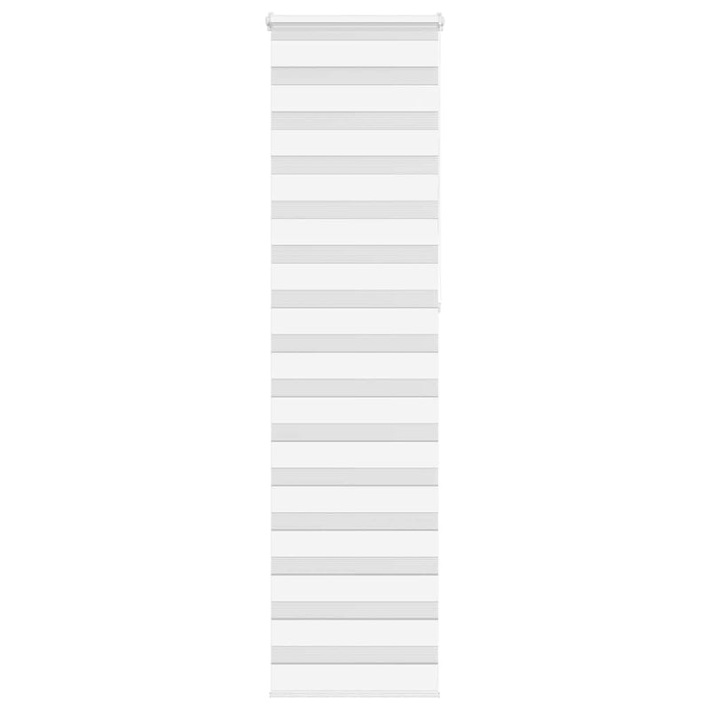 Load image into Gallery viewer, Vidaxl zebra rolgordijn 60x230 cm stofbreedte 55,9 cm polyester wit