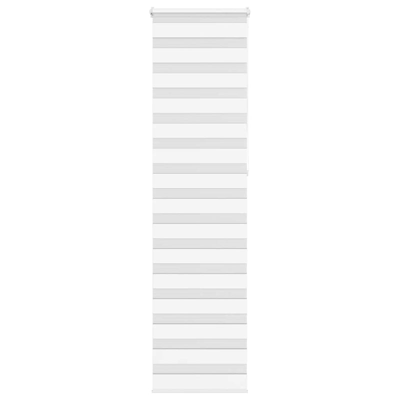 Load image into Gallery viewer, Vidaxl zebra rolgordijn 65x230 cm stofbreedte 60,9 cm polyester wit