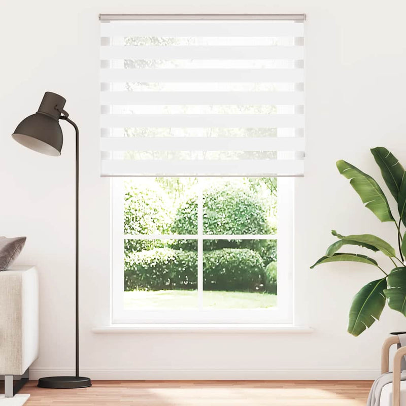 Load image into Gallery viewer, Vidaxl zebra rolgordijn 150x230 cm stofbreedte 145,9cm polyester wit