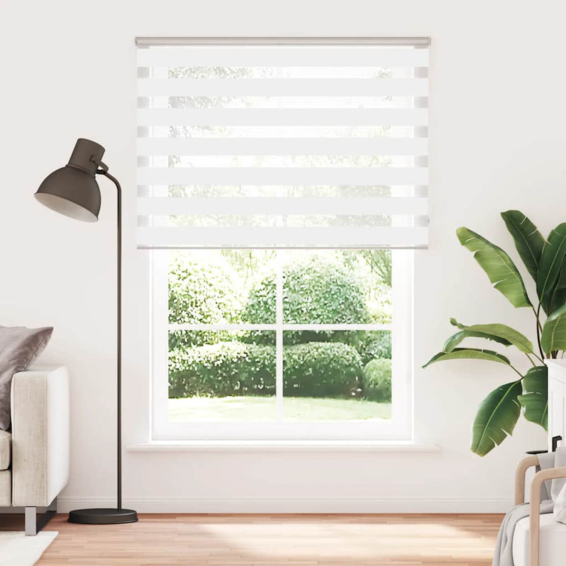 Load image into Gallery viewer, Vidaxl zebra rolgordijn 155x230 cm stofbreedte 150,9cm polyester wit
