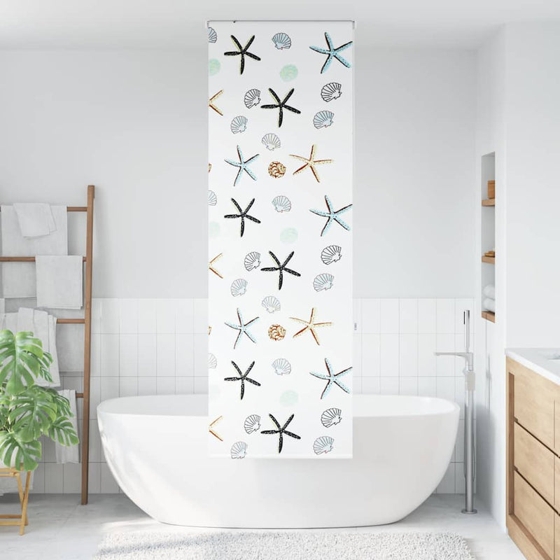 Afbeelding laden in galerijviewer, Vidaxl doucherolgordijn 80x240 cm stofbreedte 76 cm