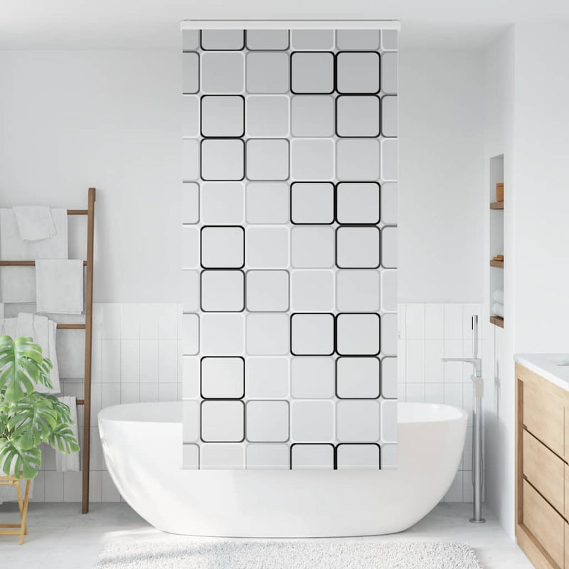 Afbeelding laden in galerijviewer, Vidaxl doucherolgordijn met cassette 110x240 cm stofbreedte 106 cm