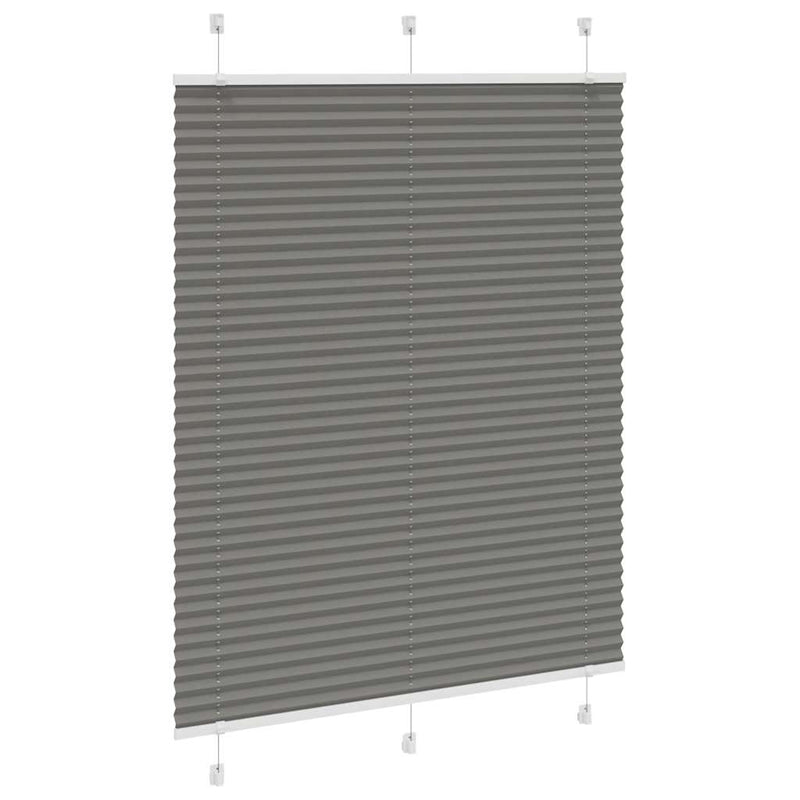 Load image into Gallery viewer, Vidaxl plissé rolgordijn 105x100 cm stofbreedte 104,4 cm antraciet