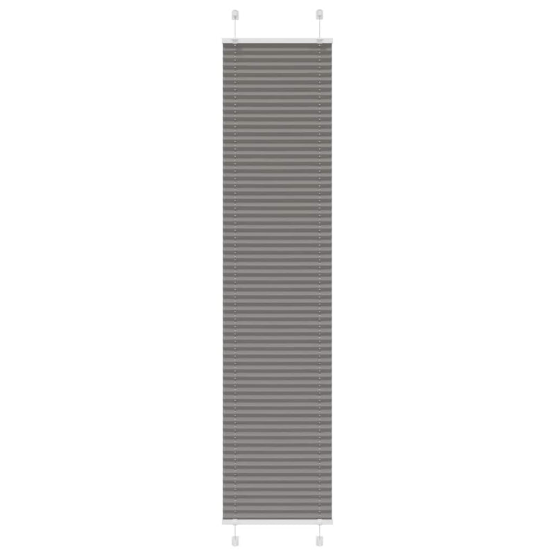 Afbeelding laden in galerijviewer, Vidaxl plissé rolgordijn 50x200 cm stofbreedte 49,4 cm antraciet