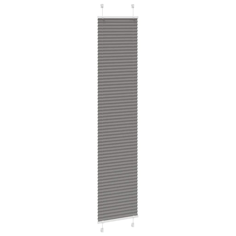 Afbeelding laden in galerijviewer, Vidaxl plissé rolgordijn 50x200 cm stofbreedte 49,4 cm antraciet