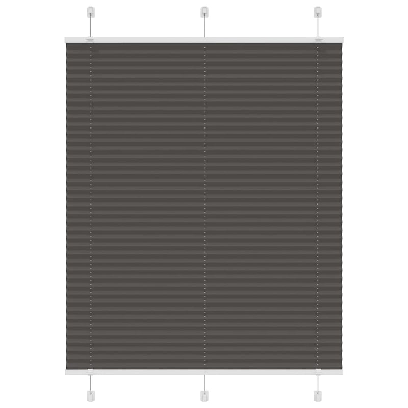 ギャラリービューアに画像をロードする, Vidaxl plissé rolgordijn 105x100cm stofbreedte 104,4cm polyester zwart