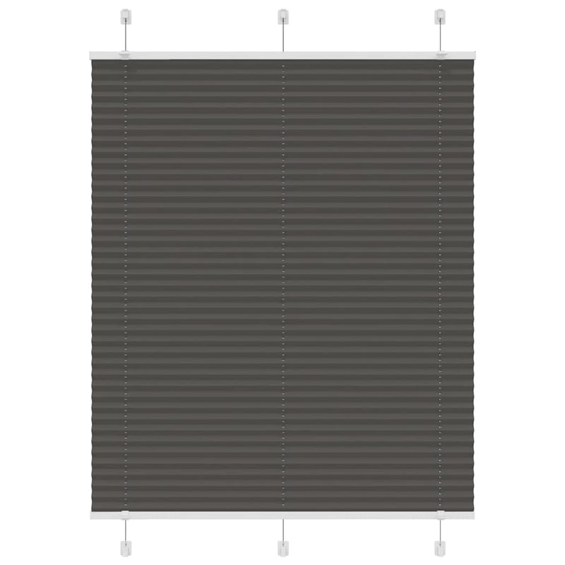 ギャラリービューアに画像をロードする, Vidaxl plissé rolgordijn 110x150cm stofbreedte 109,4cm polyester zwart