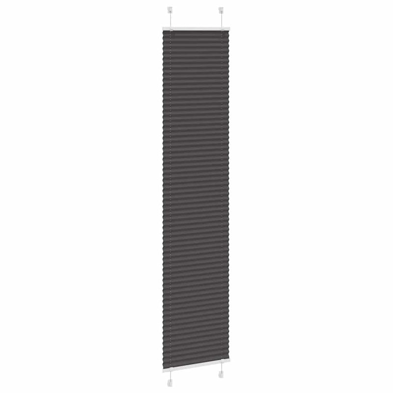 Afbeelding laden in galerijviewer, Vidaxl plissé rolgordijn 40x200 cm stofbreedte 39,4 cm polyester zwart