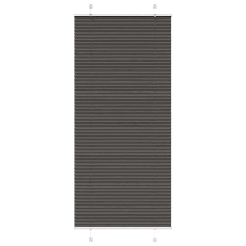 Chargez l'image dans la visionneuse de la galerie, Vidaxl plissé rolgordijn 85x200 cm stofbreedte 84,4 cm polyester zwart