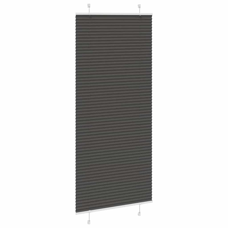 ギャラリービューアに画像をロードする, Vidaxl plissé rolgordijn 100x200 cm stofbreedte 99,4cm polyester zwart