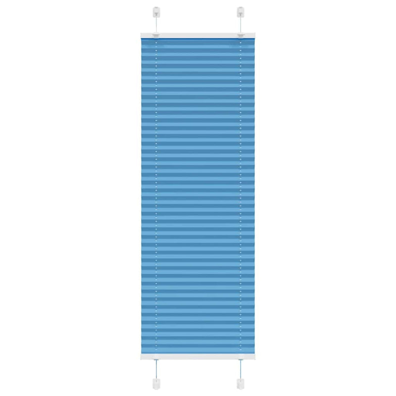 Afbeelding laden in galerijviewer, Vidaxl plissé rolgordijn 40x150 cm stofbreedte 39,4 cm polyester blauw