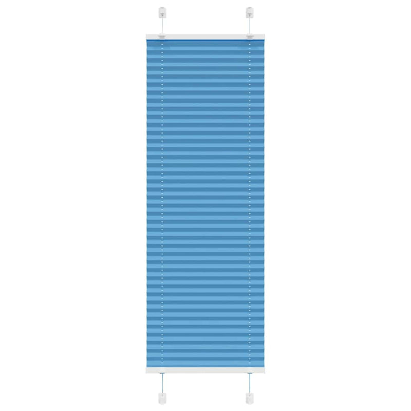 Afbeelding laden in galerijviewer, Vidaxl plissé rolgordijn 50x150 cm stofbreedte 49,4 cm polyester blauw