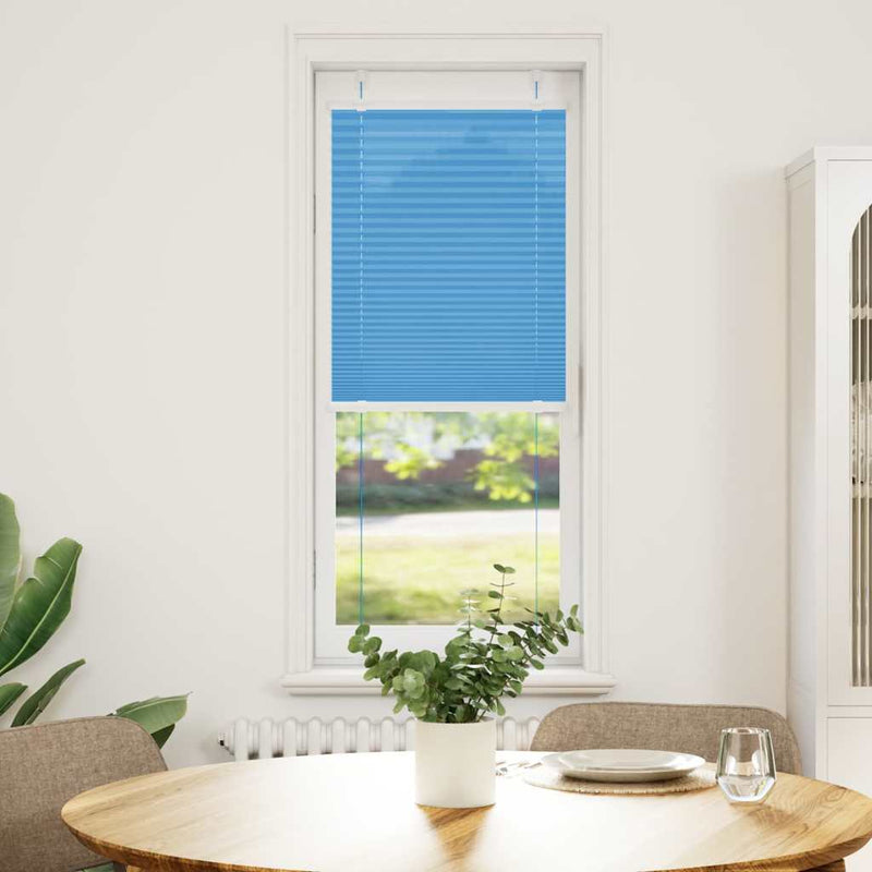 Afbeelding laden in galerijviewer, Vidaxl plissé rolgordijn 50x150 cm stofbreedte 49,4 cm polyester blauw