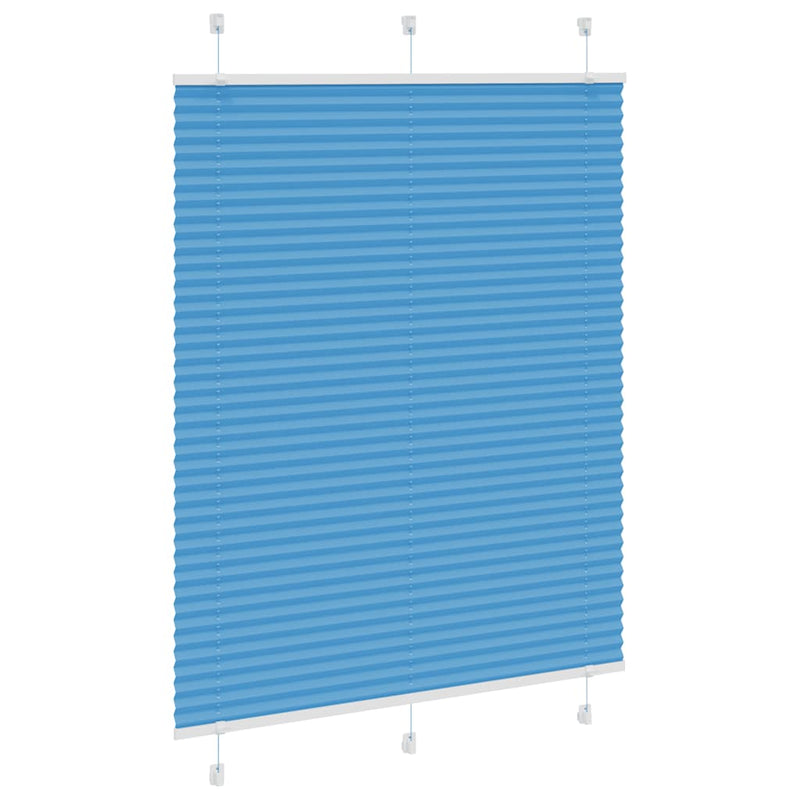 Afbeelding laden in galerijviewer, Vidaxl plissé rolgordijn 110x150cm stofbreedte 109,4cm polyester blauw