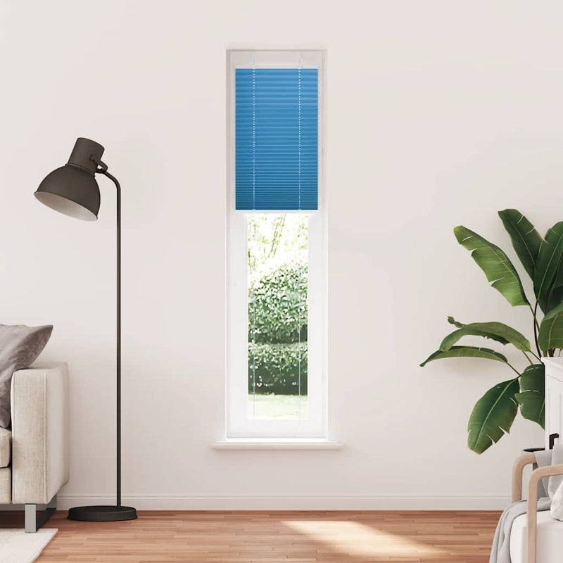 Chargez l'image dans la visionneuse de la galerie, Vidaxl plissé rolgordijn 40x200 cm stofbreedte 39,4 cm polyester blauw