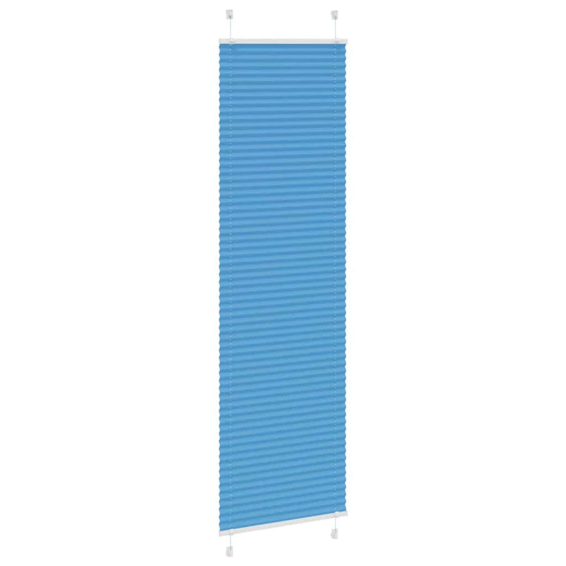 Afbeelding laden in galerijviewer, Vidaxl plissé rolgordijn 60x200 cm stofbreedte 59,4 cm polyester blauw