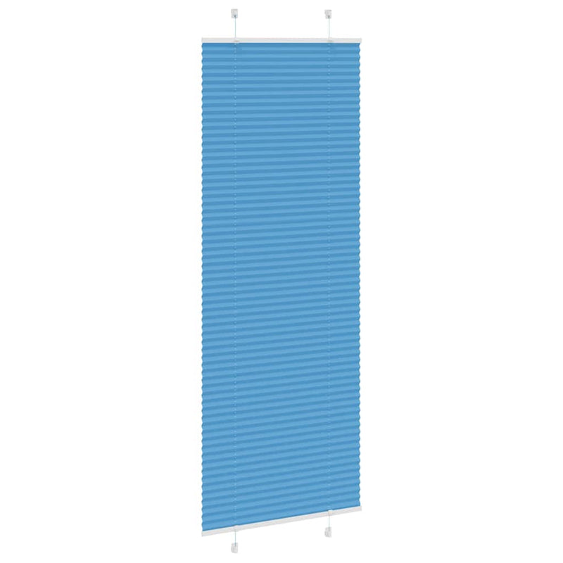 Afbeelding laden in galerijviewer, Vidaxl plissé rolgordijn 80x200 cm stofbreedte 79,4 cm polyester blauw