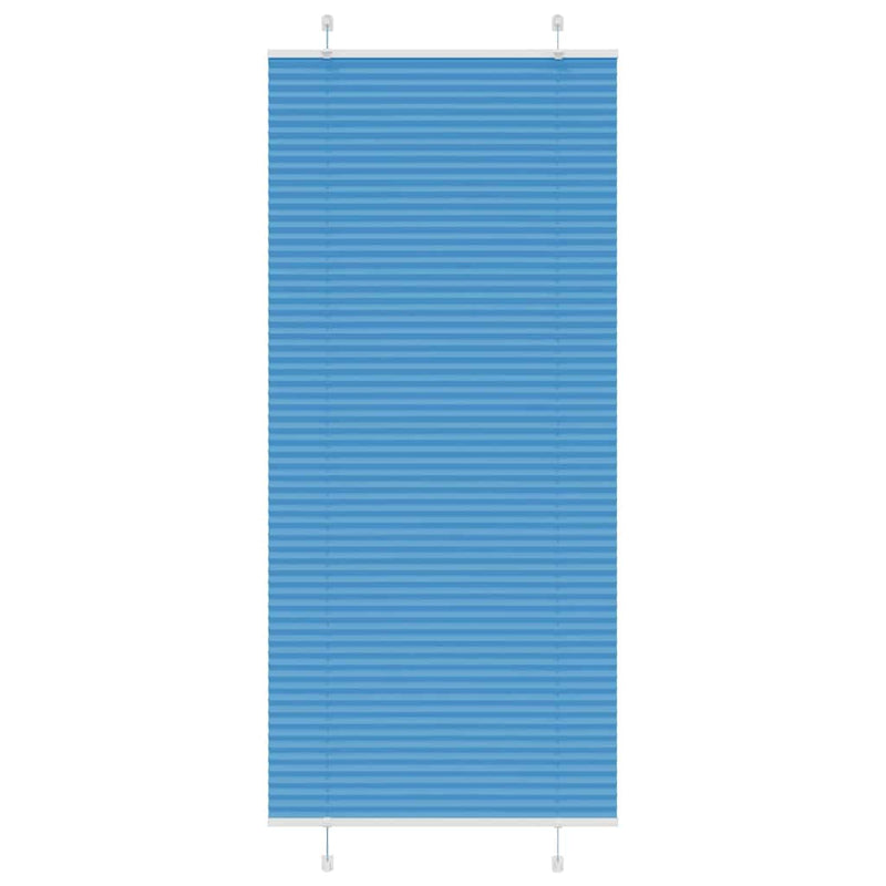 Afbeelding laden in galerijviewer, Vidaxl plissé rolgordijn 100x200cm stofbreedte 99,4 cm polyester blauw