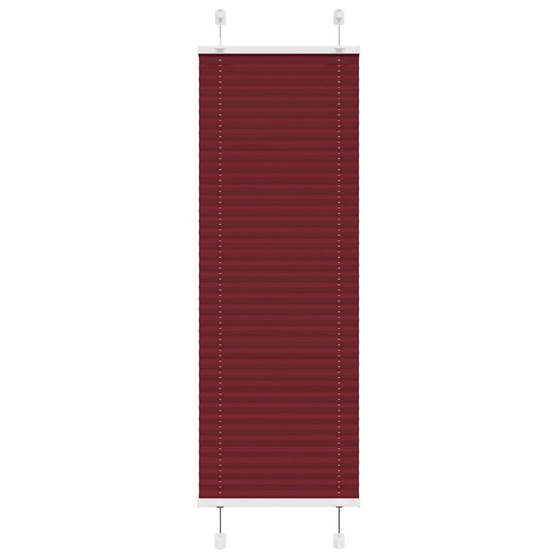 Afbeelding laden in galerijviewer, Vidaxl plissé rolgordijn 50x100 cm stofbreedte 49,4 cm bordeauxrood