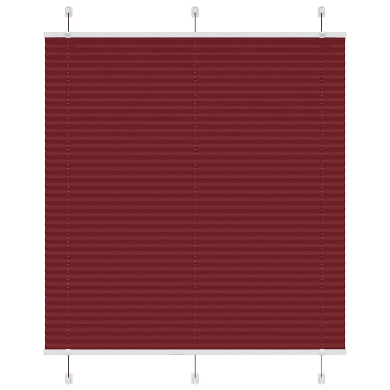 Afbeelding laden in galerijviewer, Vidaxl plissé rolgordijn 120x150cm stofbreedte 119,4cm bordeauxrood
