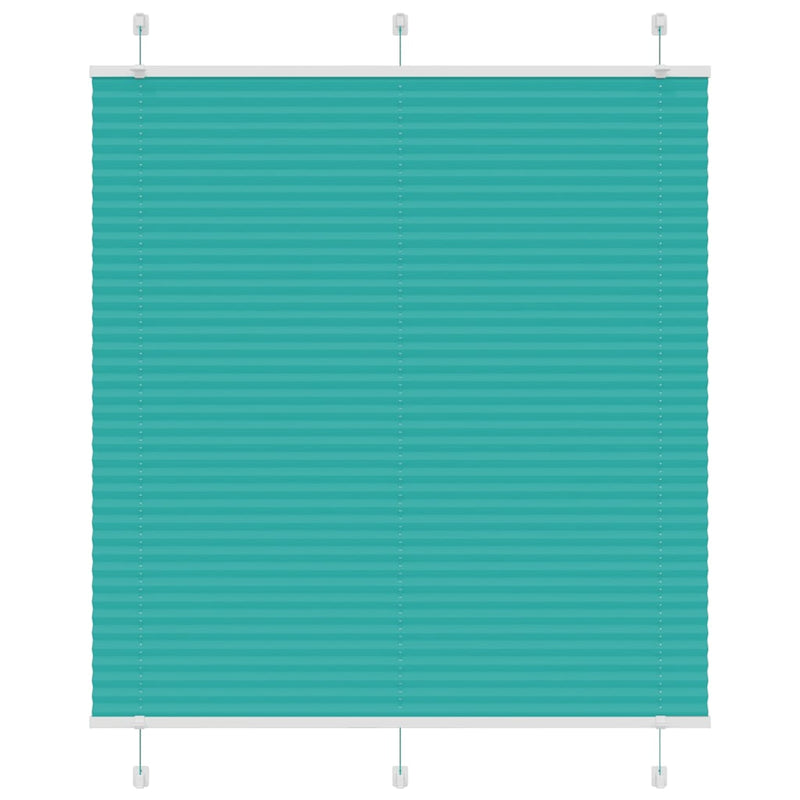 ギャラリービューアに画像をロードする, Vidaxl plissé rolgordijn 115x150cm stofbreedte 114,4cm petrol groen