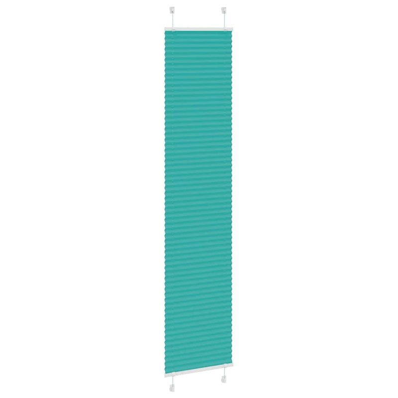 Afbeelding laden in galerijviewer, Vidaxl plissé rolgordijn 50x200 cm stofbreedte 49,4 cm petrol groen