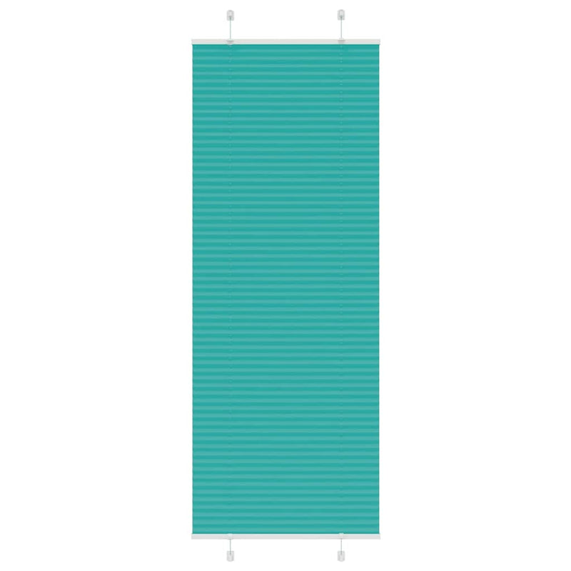 Chargez l'image dans la visionneuse de la galerie, Vidaxl plissé rolgordijn 70x200 cm stofbreedte 69,4 cm petrol groen